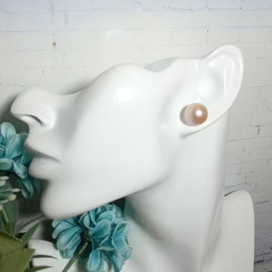 Hanaya Mutiara - Giwang Mutiara Air Laut Pink Silver Giwang Mutiara Air Laut Asli Giwang Cantik Simp