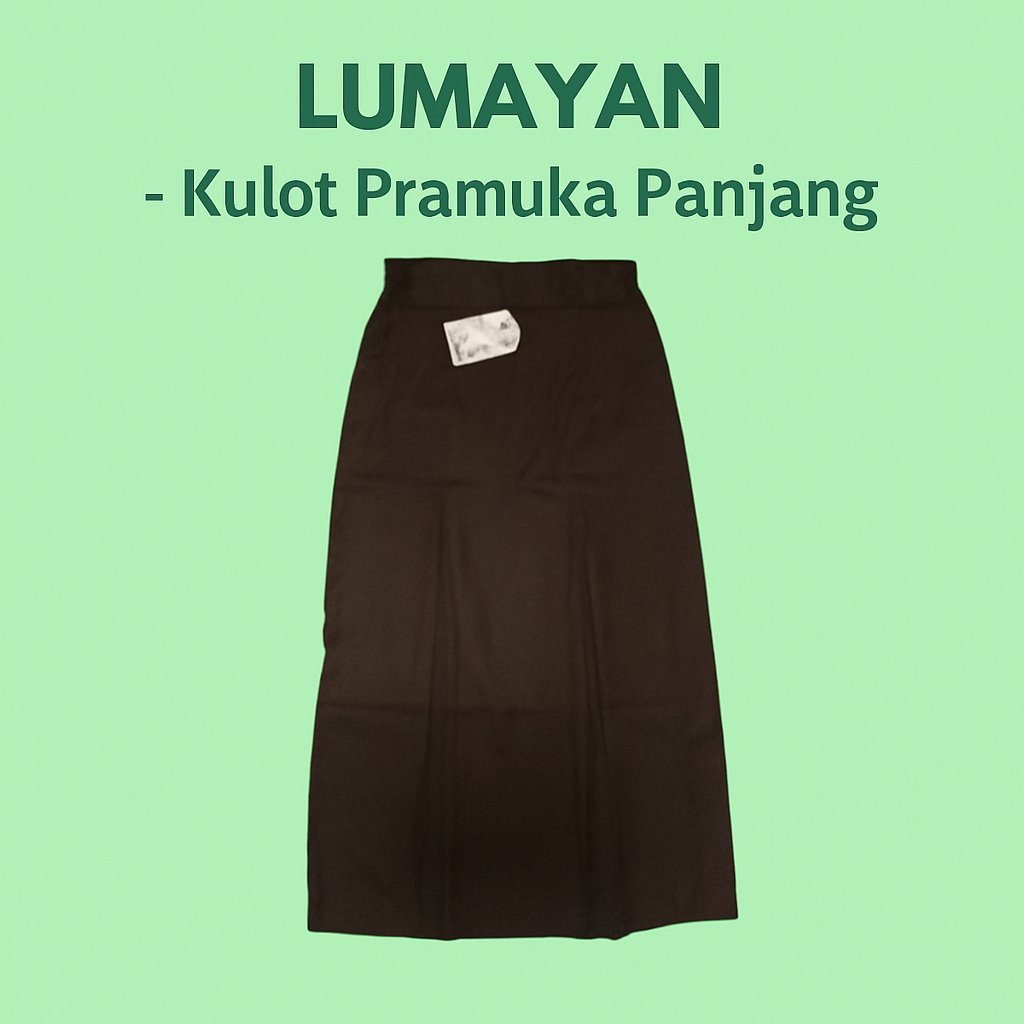 SERAGAM LUMAYAN rok KULOT panjang pramuka coklat sekolah