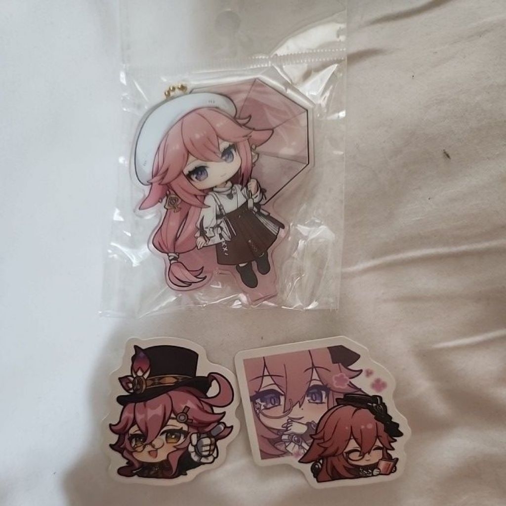 Yae Miko Acrylic stand Keychain Genshin Impact Official Set