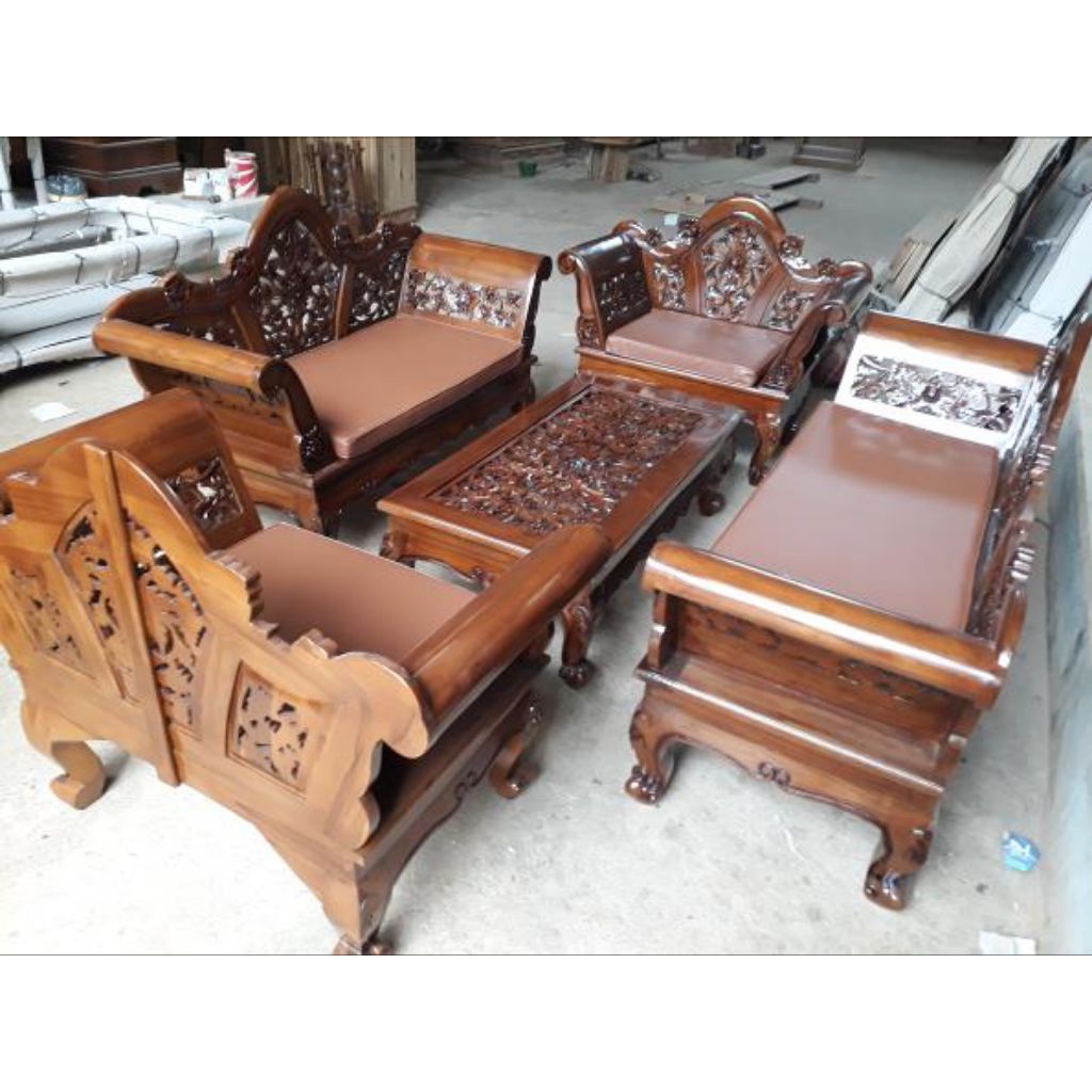 kursi tamu madura mawar, kursi tamu jati ukir