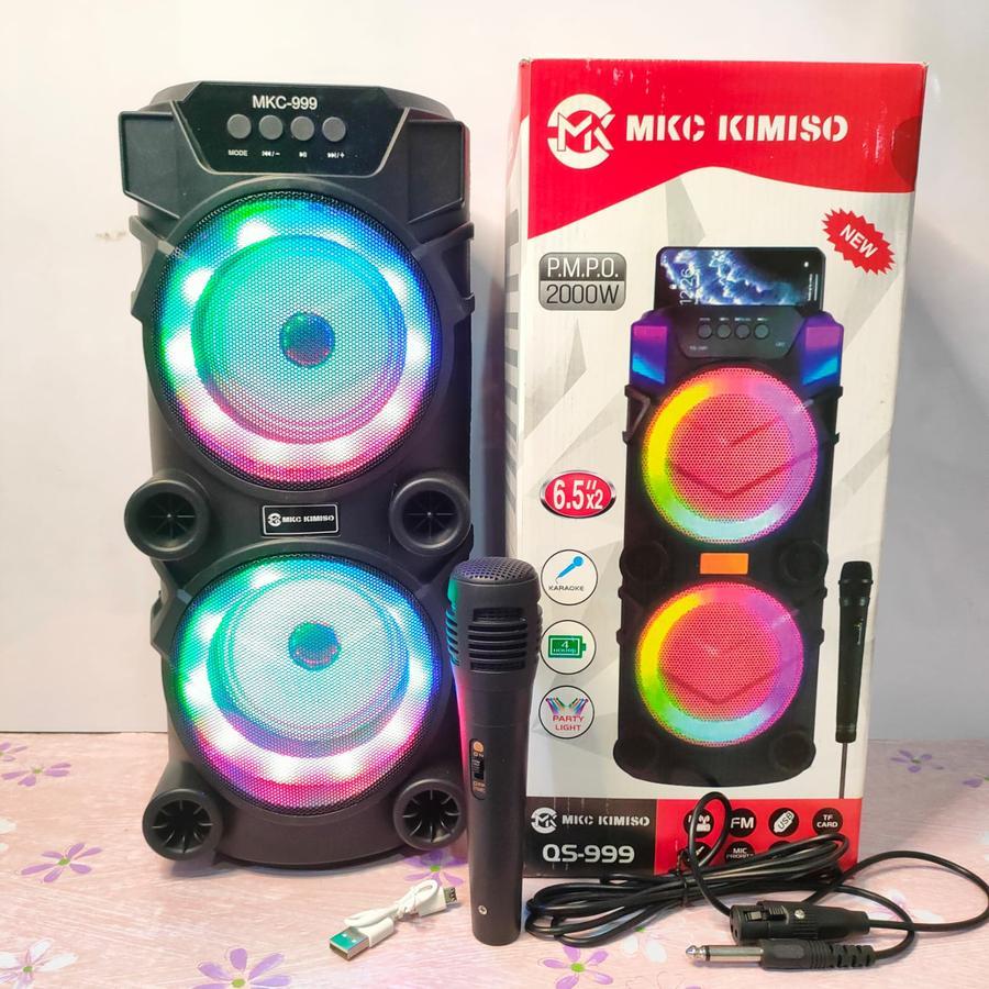 Speaker Bluetooth Portable MKC 999 6.5 X 2 Inch Free Micropone - SP MKC 999