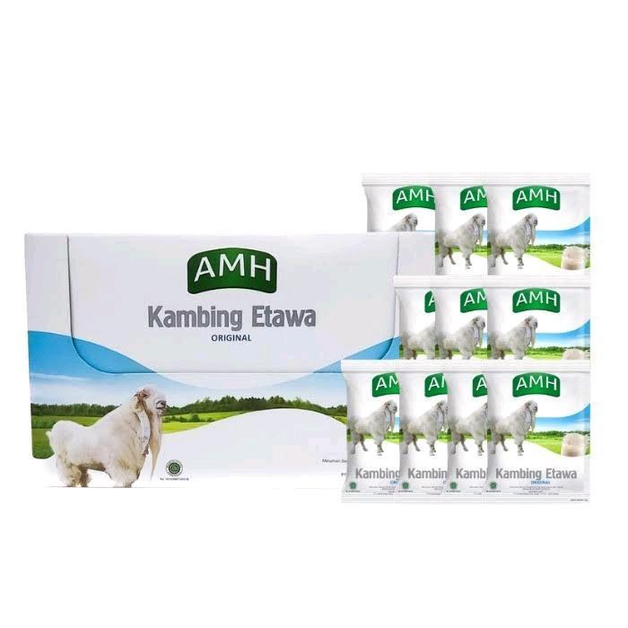 

Susu Kambing Etawa AMH Rasa Susu Jahe Original 1 Box Isi 10 Sachet