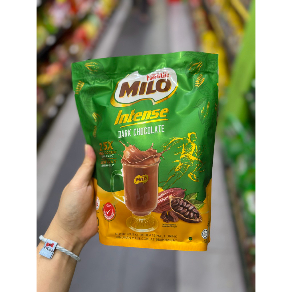 

milo intense dark chocolate chocolate drink isi 10 sachet 330gr