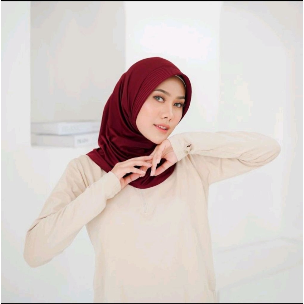NEW KATALOG HIJAB SPORT size standar sedada hijab olahraga voli