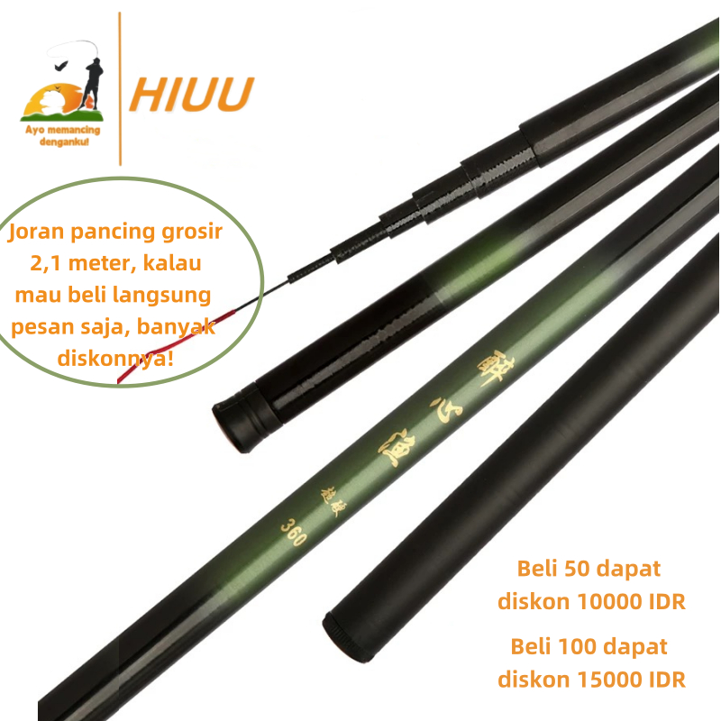 COD Penawaran khusus untuk360Joran Tegek/ joran pancing grosir, beli 50 dan dapatkan diskon Rp10.000