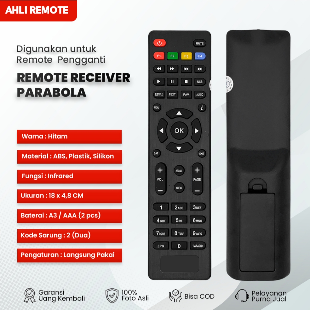 Remote STB LGSAT LG-101 Stars / Remot Set Top Box Receiver Parabola K-Vision Gol LGSAT LG-101 Stars
