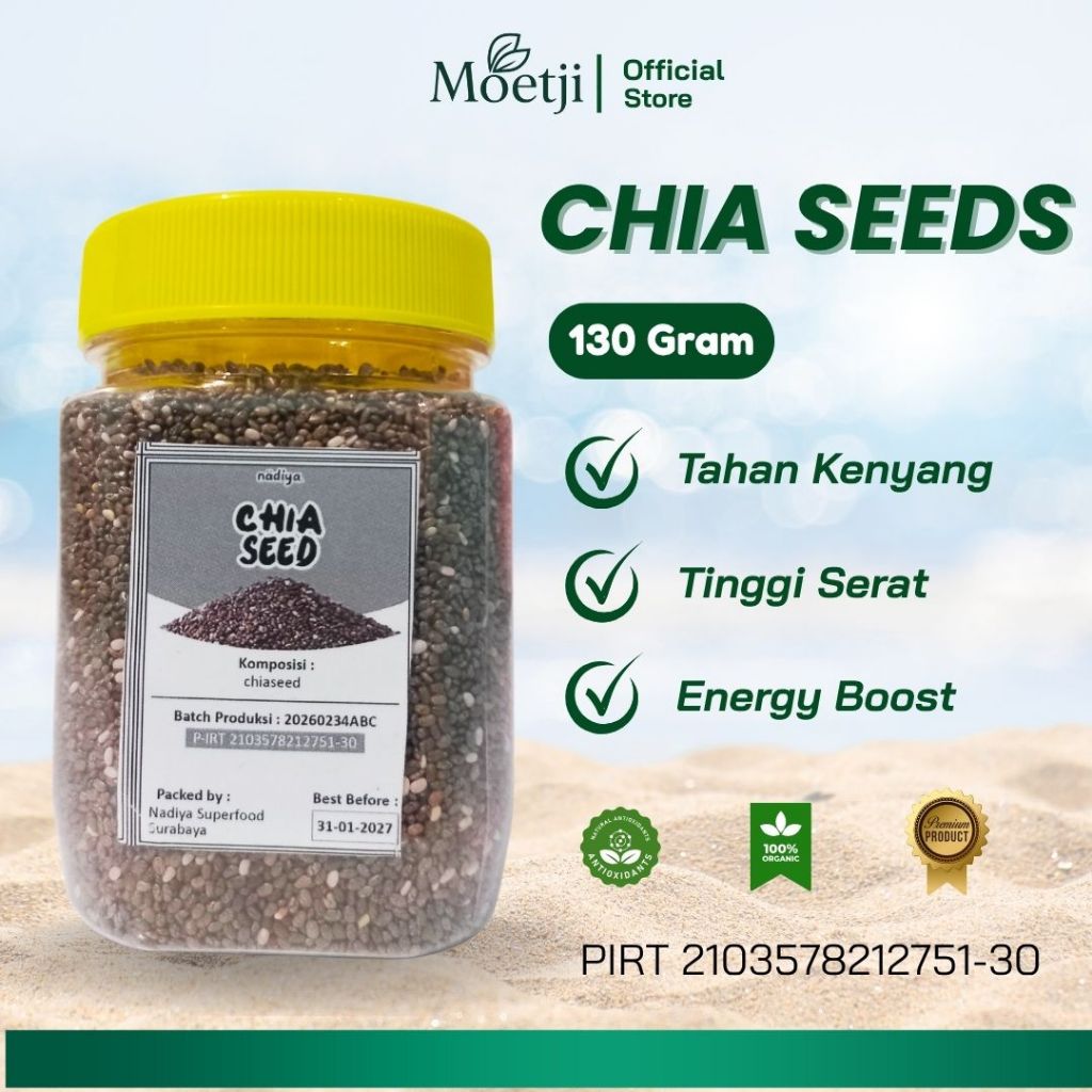 

Organik Black Chia Seed Premium| Superfood Alami Diet JSR Zaidul Akbar|Biji Chiaseed Original Mexico