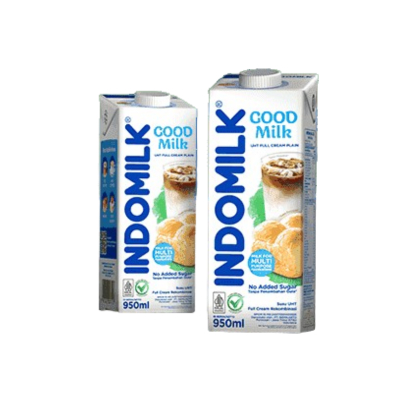 

INDOMILK GOOD MILK - Susu UHT Full Cream Plain 950ML