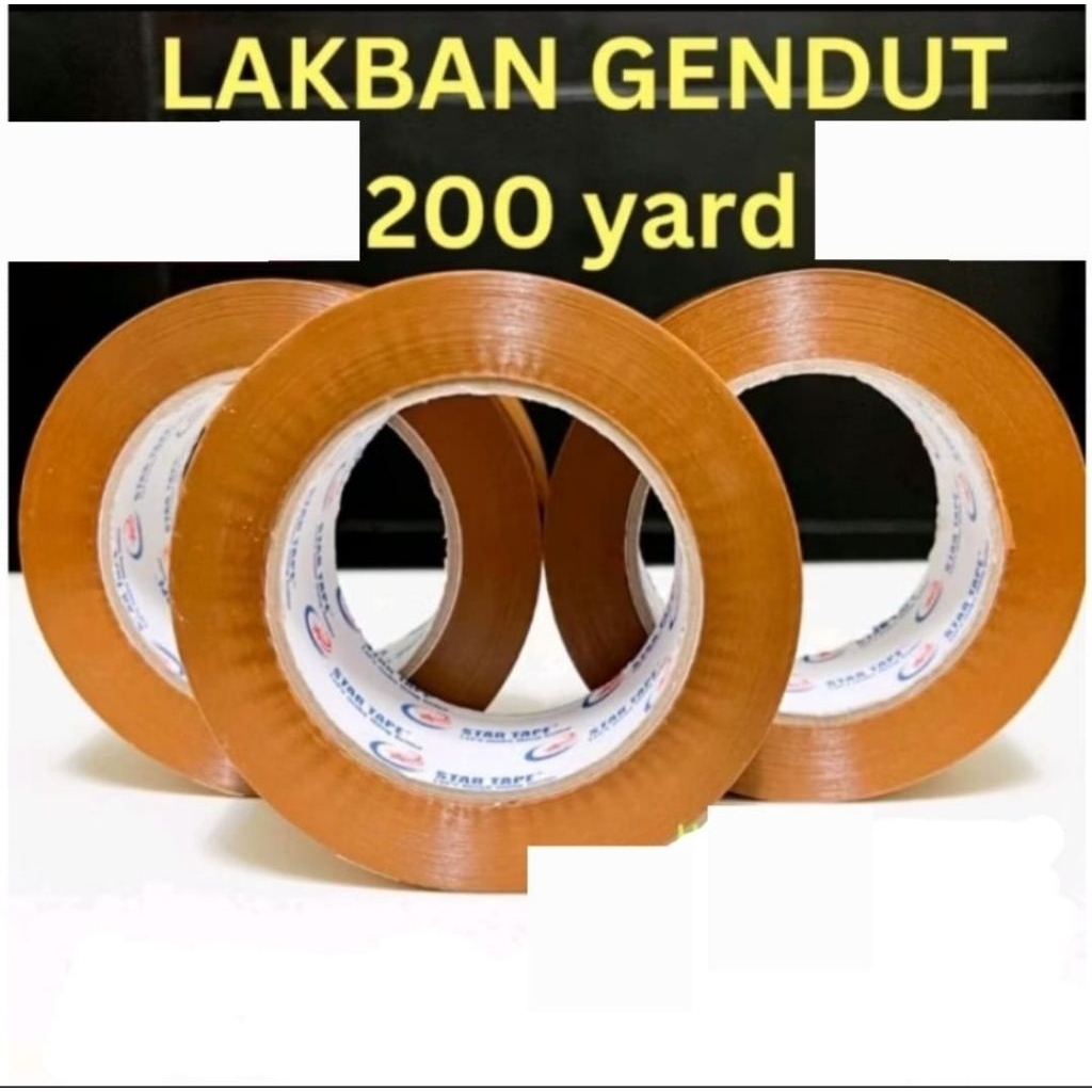 

7STAR Lakban Isolasi 'bening / coklat' uk. 2 inch (45 mm × 200 yard) tebal 45 micron