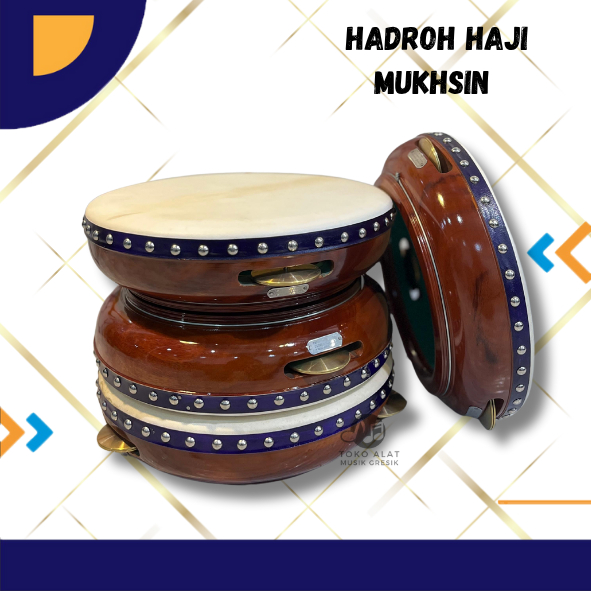 Rebana Hadroh H Mukhsin Asli Jepara Alat Hadroh Rebana ukuran 32 cm