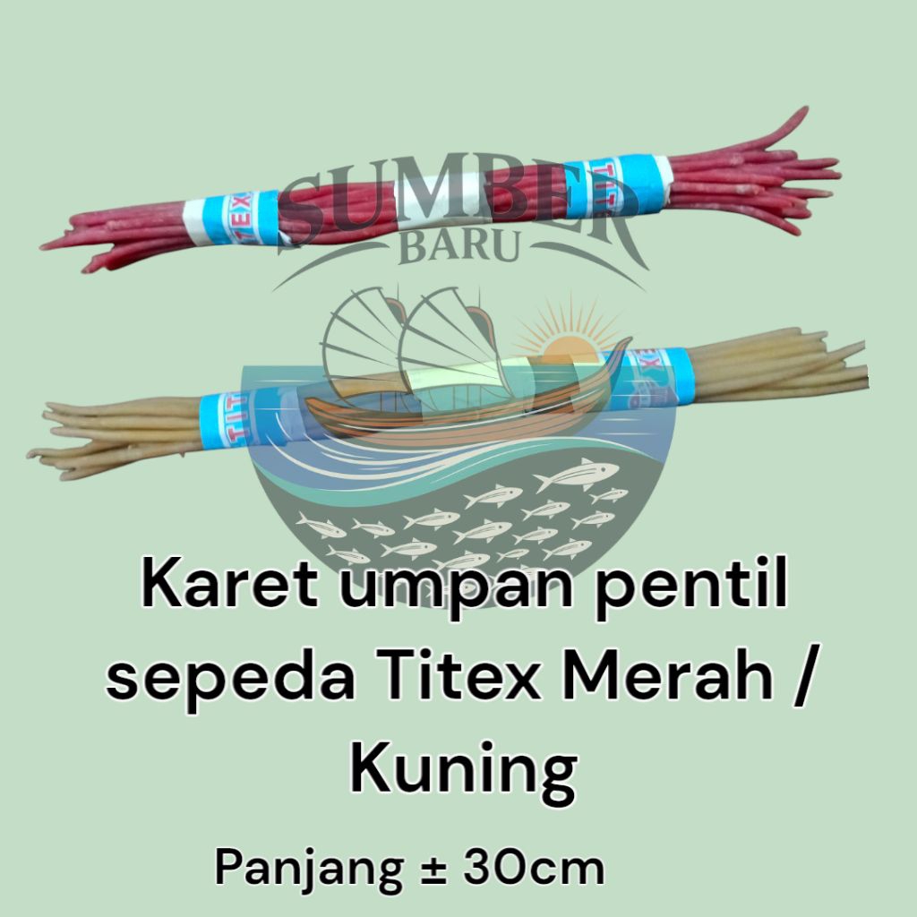Karet pentil umpan sepeda titex per ikat