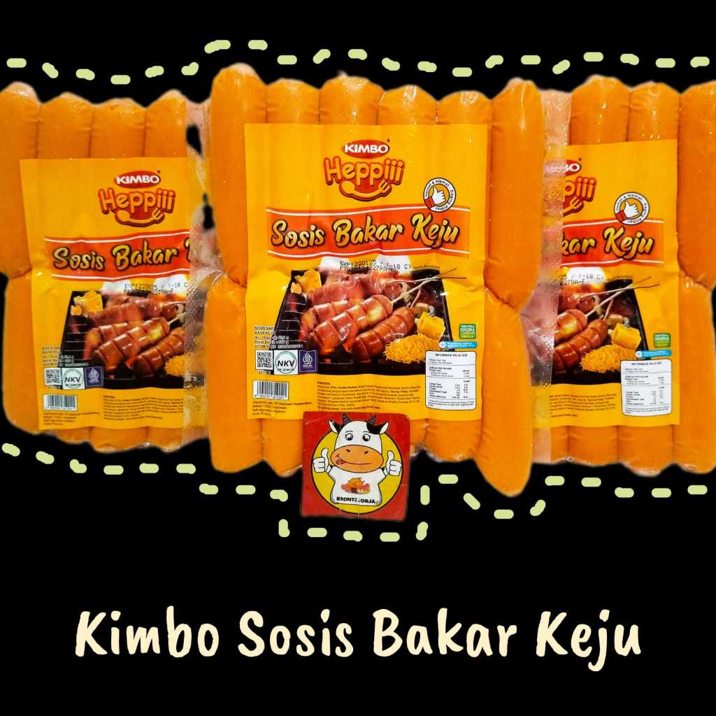 

KIMBO HEPPII SOSIS BAKAR KEJU ISI 12-FROZEN FOOD-BRONTZ JOGJA