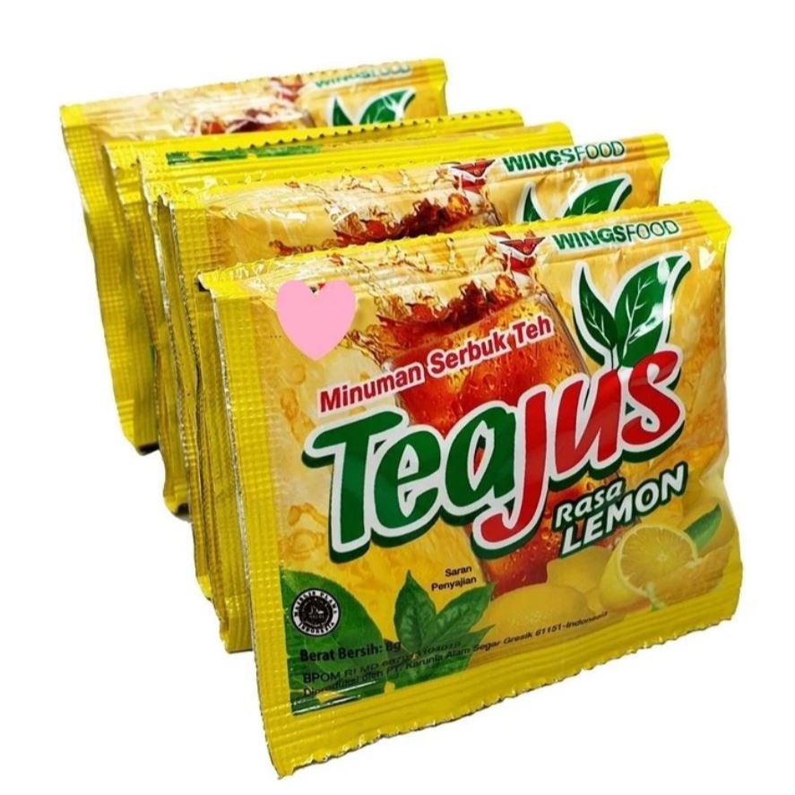 

Tea Jus Rasa Lemon Tea Batu Sachet isi 10 Pcs x 8 Gram Minuman Serbuk