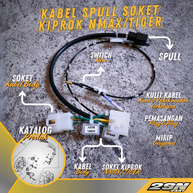 Kabel Spull Spul Fullwave Soket Kiprok NMAX TIGER PNP Motor RX KING RXKING RXK