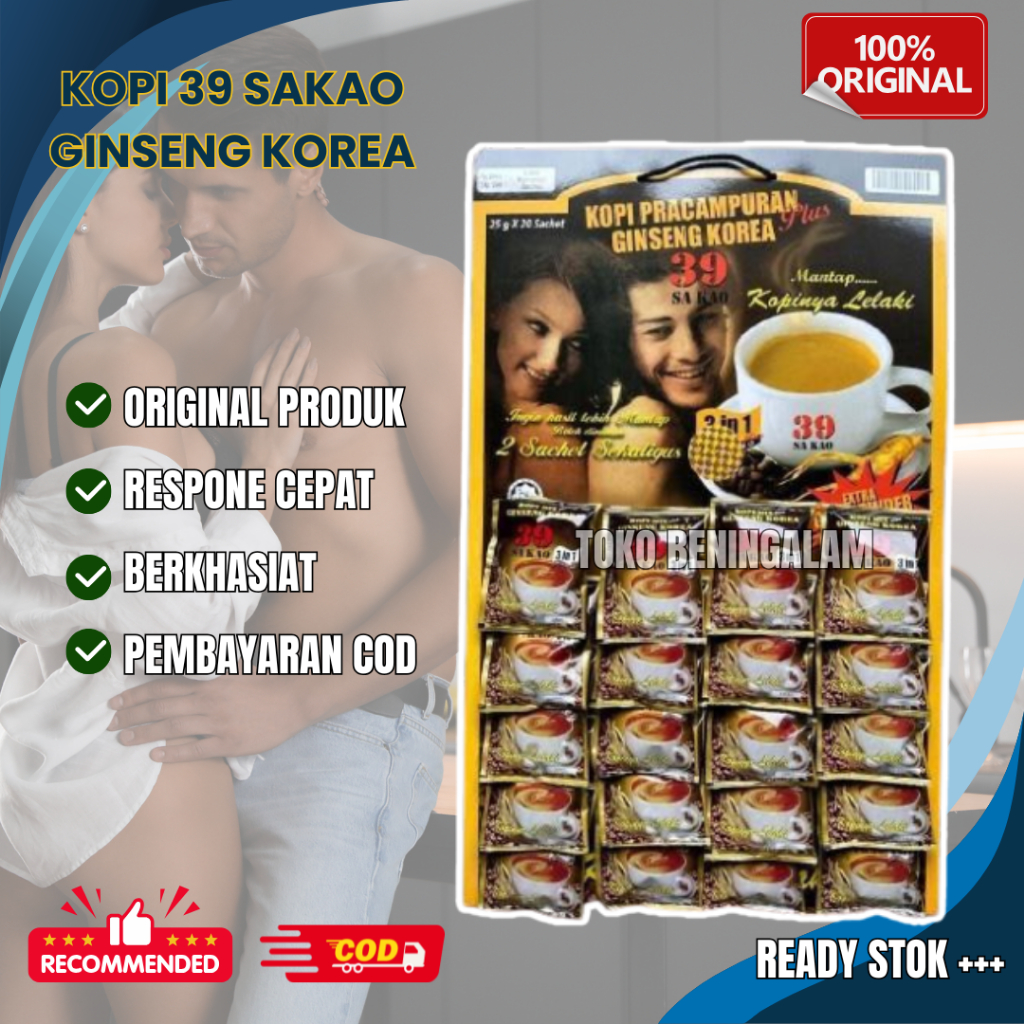 

Kopi 39 Ginseng Korea Original Papan 20 Sachet
