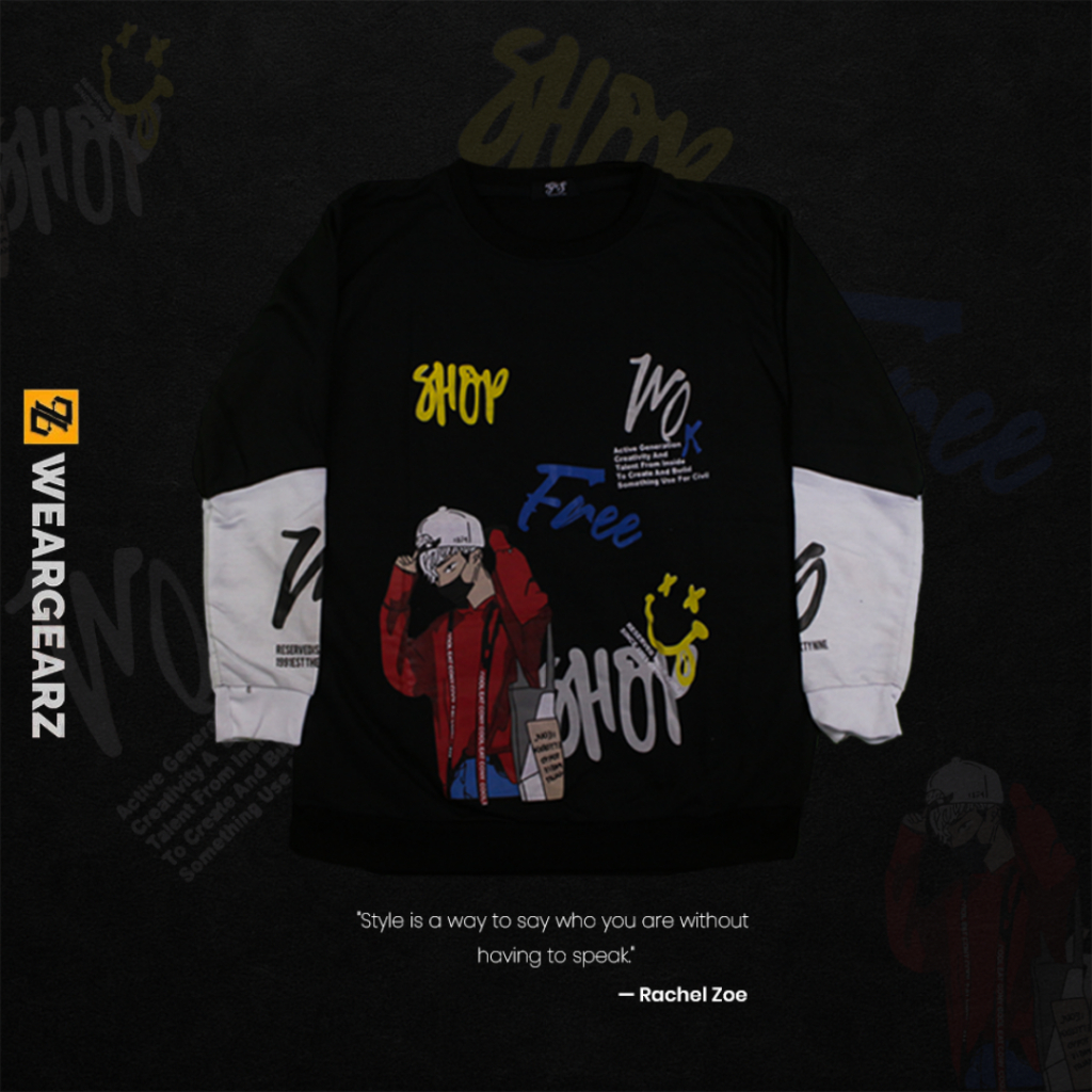 Weargearz | Sweater Kayser SOOP - Sweater Babyterry Adem Lembut dan Nyaman - Sweater Slim Fit - Swea