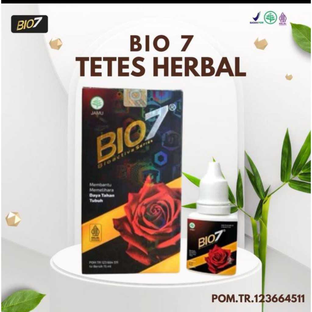 

Original Bio7 Jamu Tetes Herbal Membantu Memelihara Daya Tahan Tubuh