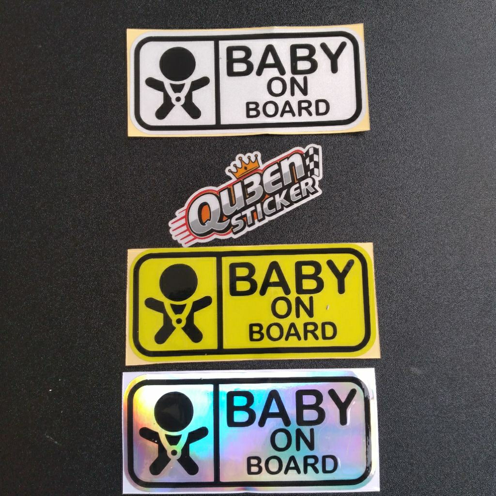 

STICKER STIKER BABY ON BOARD CUTTNG