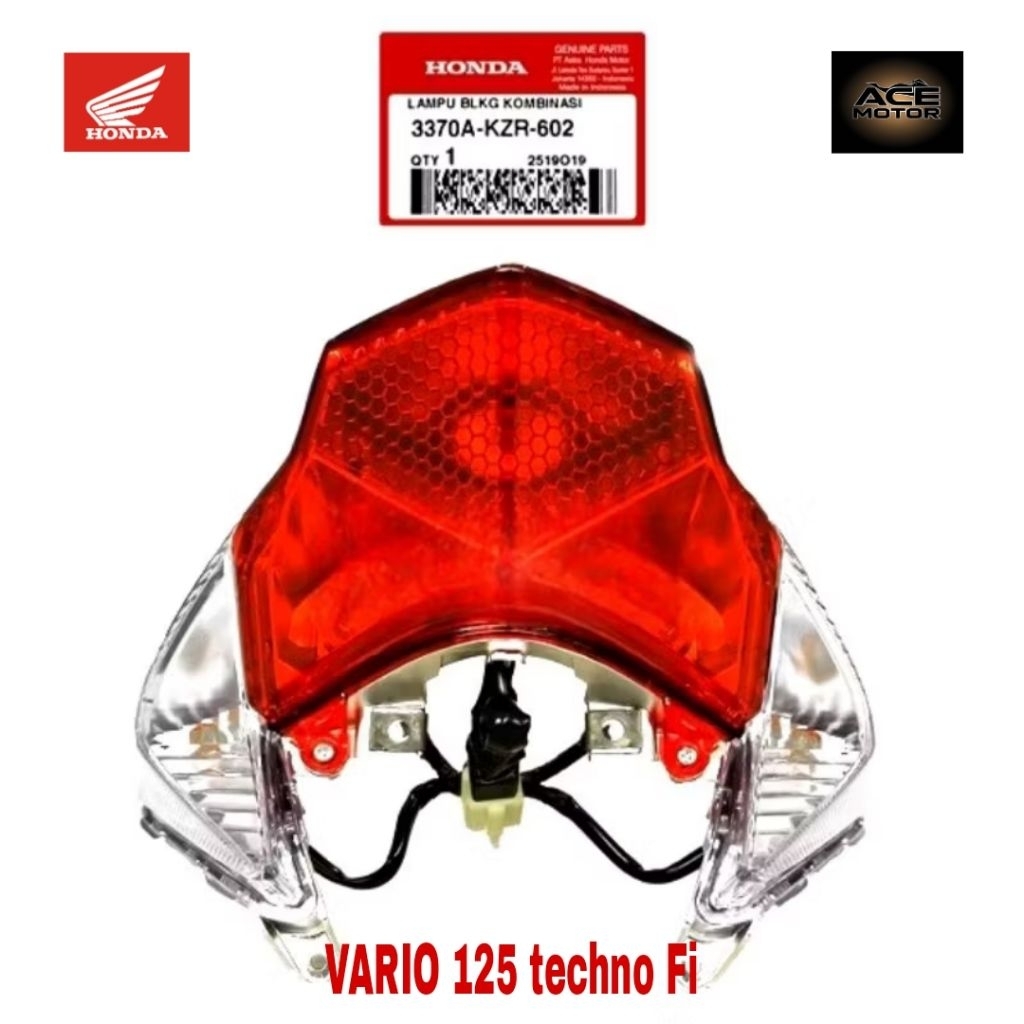 Lampu belakang Vario 125 2012-2015 ORIGINAL AHM (+soket)3370A KZR 602