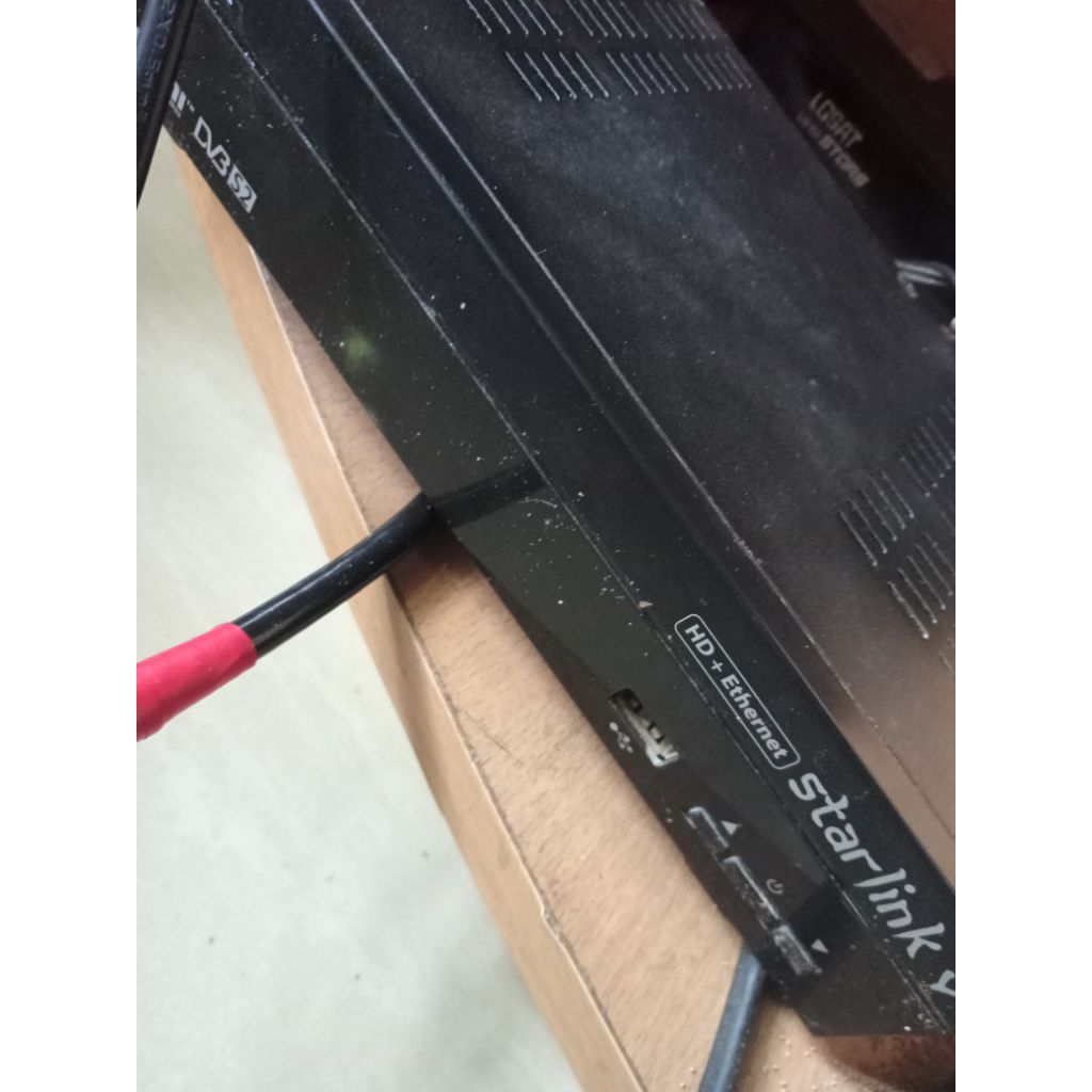 reciver parabola matrixstarlink eternet v minus mentok di logo matrix panel tidak nyala