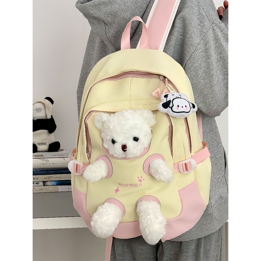 Tas Lucu Tas olah Lucu Beruang / Tas Ransel Wanita Korea /Kartun Ransel olah / Korea Import Fashion