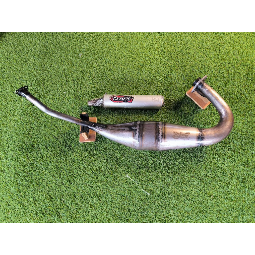 Knalpot Creampie Ninja R RR ZZ1 Plat Asli JOGJA