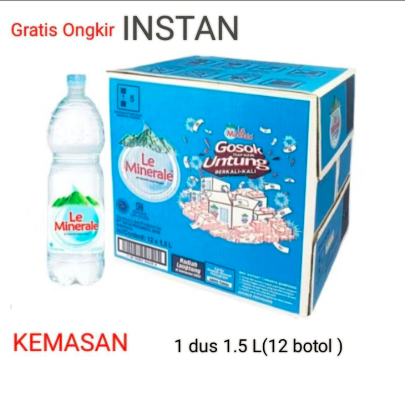 

Le Minerale Botol 1.5L - 1 dus isi 12