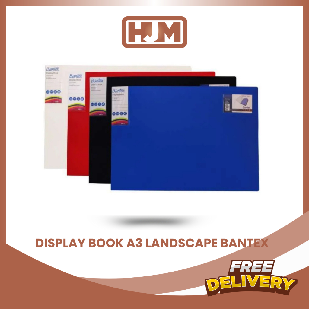 

BANTEX DISPLAY BOOK / CLEAR HOLDER A3 LANDSCAPE 3164