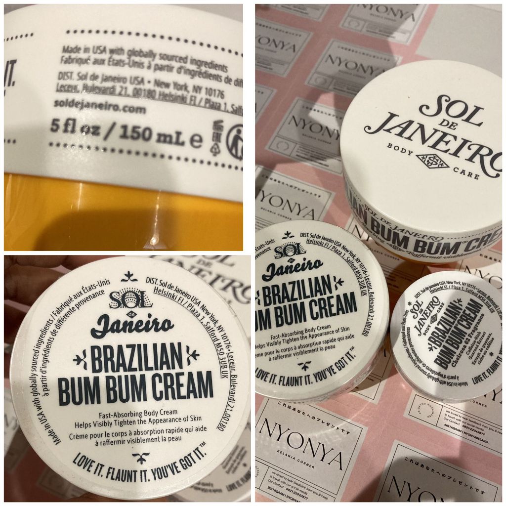 SDJ BRAZILIAN BUM BUM CREAM I Delicia Drench I Bom Dia I Body Butter dengan guarana extract
