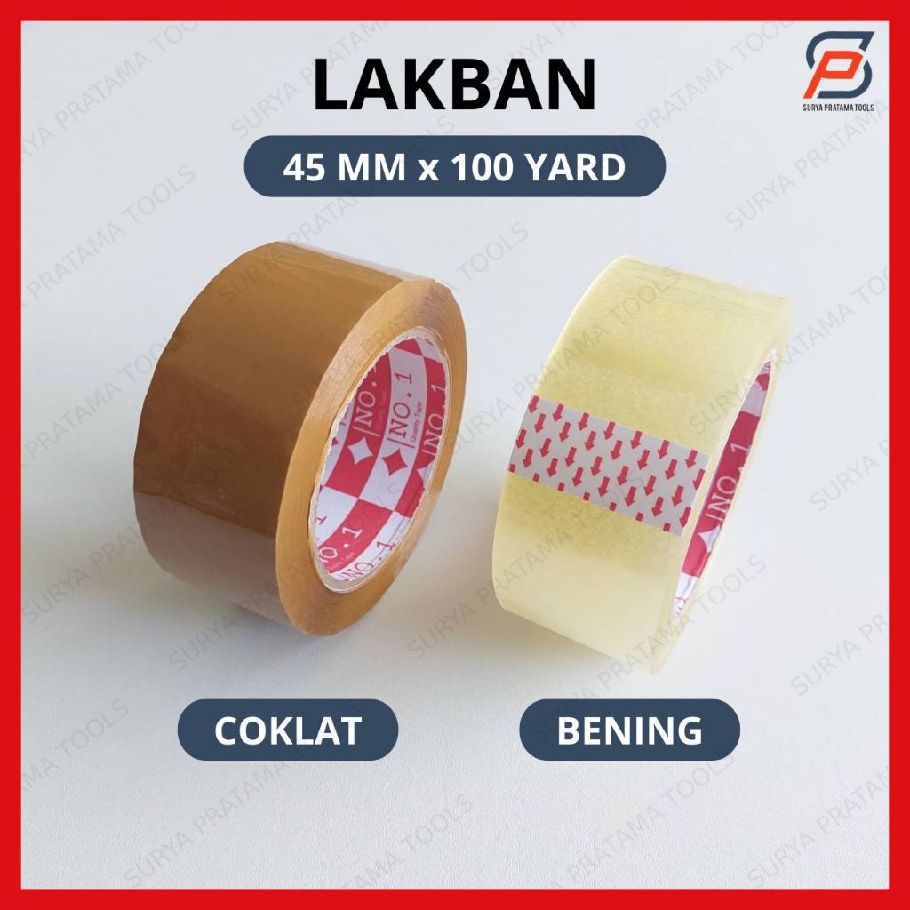 

Lakban Bening Coklat 100 Yard x 45mm 2 Inch Isolasi Tape Selotip 45 mm 2