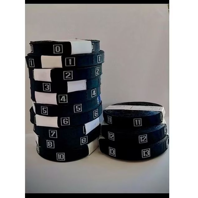 

Label pita Nomor Hitam untuk bahan Songkok (50 dz)