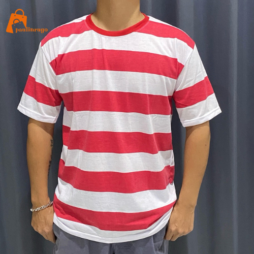 Kaos Sakera Madura Lorek|Kaos Sakera Kaos Polos Salur Merah Putih Lengan pendek