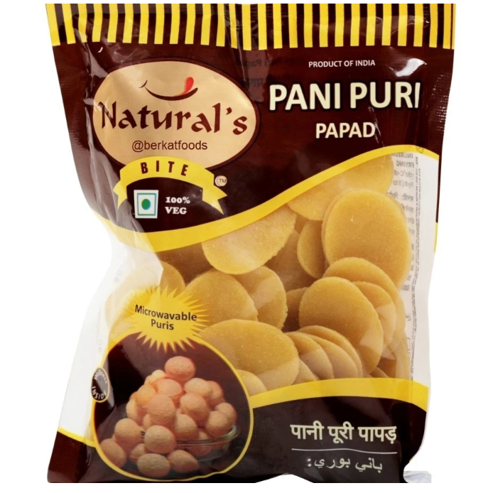 

Dry Pani Puri Natural's Indian / Kerupuk Pani Puri India Kering