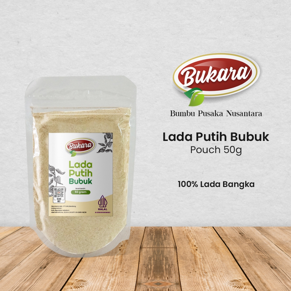 

Lada Putih Bubuk Merica Bangka Super Aroma Premium 50 gram Bukara Bumbu Dapur Rempah Organik Pedas