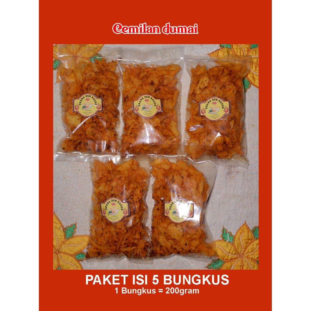 

PAKET HEMAT Kerupuk Singkong Pedas gurih