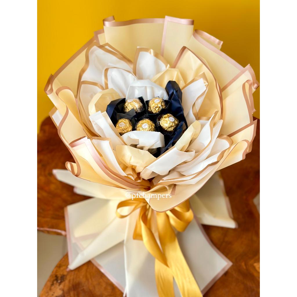 

Birthday Bouquet Snack Chocolate Ferrero Rocher – Bisa Request Warna & Budget | Kado Ulang Tahun Unik | Siap Kirim Setiap Hari