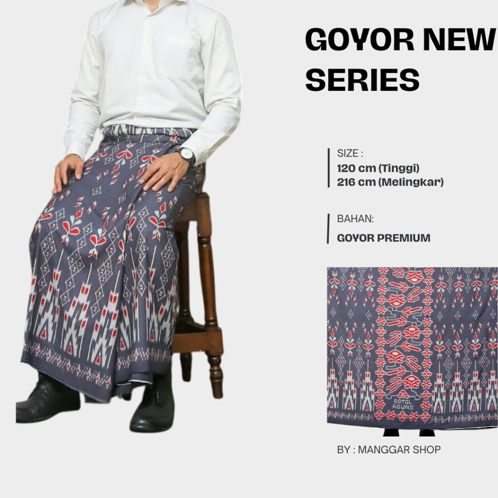 Sarung Goyor Botol Terbang Bahan Rayon Goyor Botol Adem Premium / Sarung Goyor  Pohon Zaitun Kang Sa