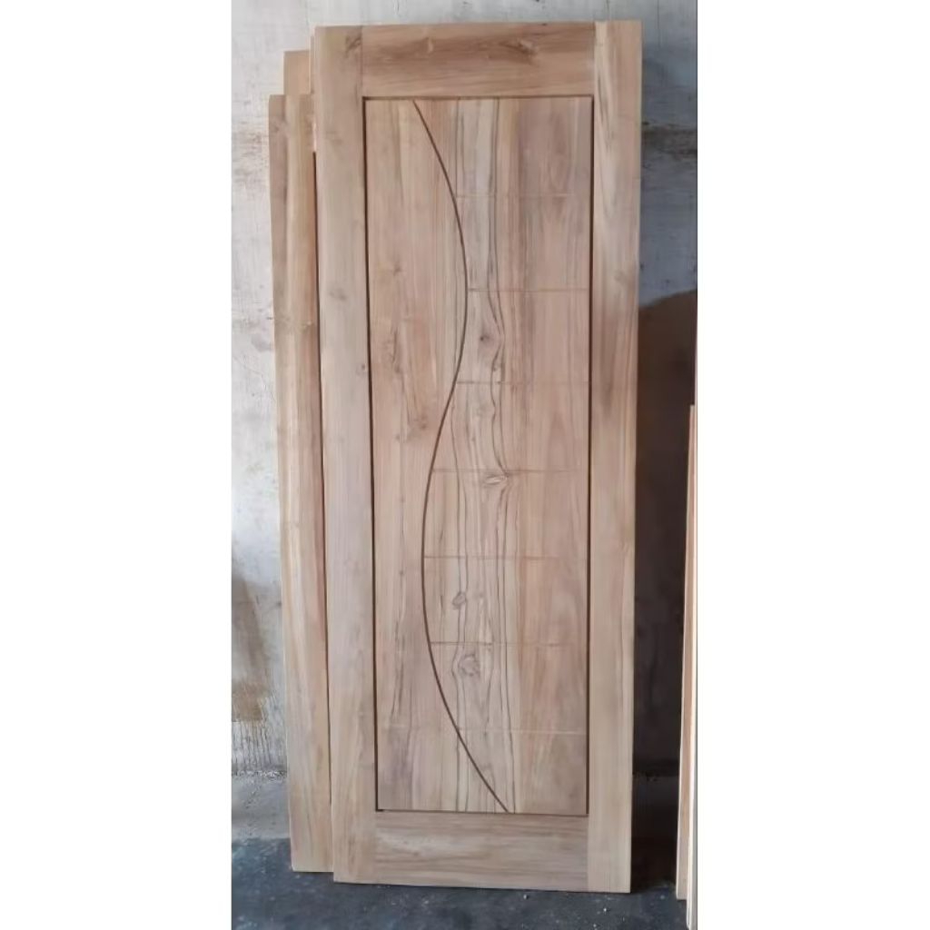 pintu minimalis kayu jati