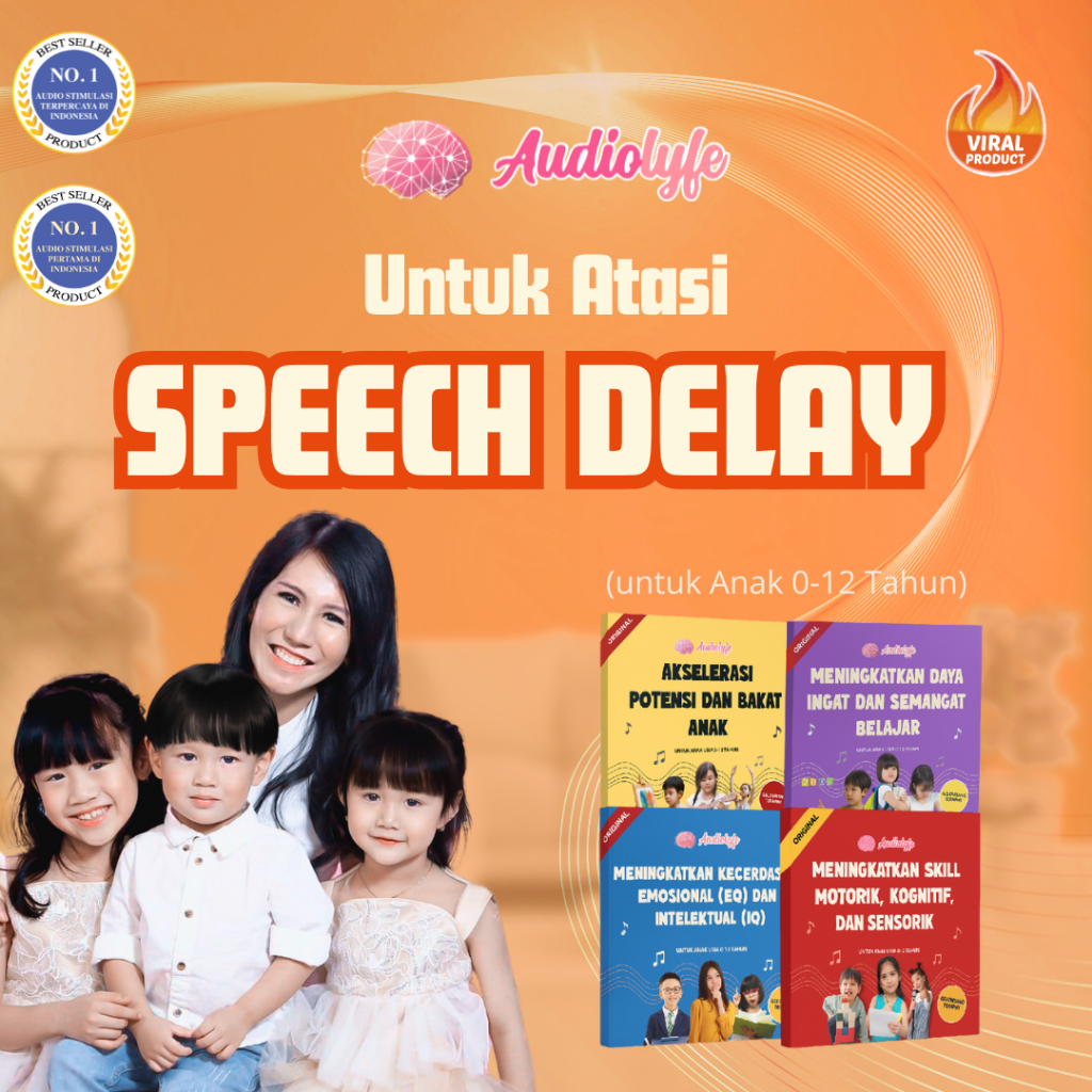 Paket Lengkap Audiolyfe 4 in 1 Untuk Atasi Speech Delay Anak