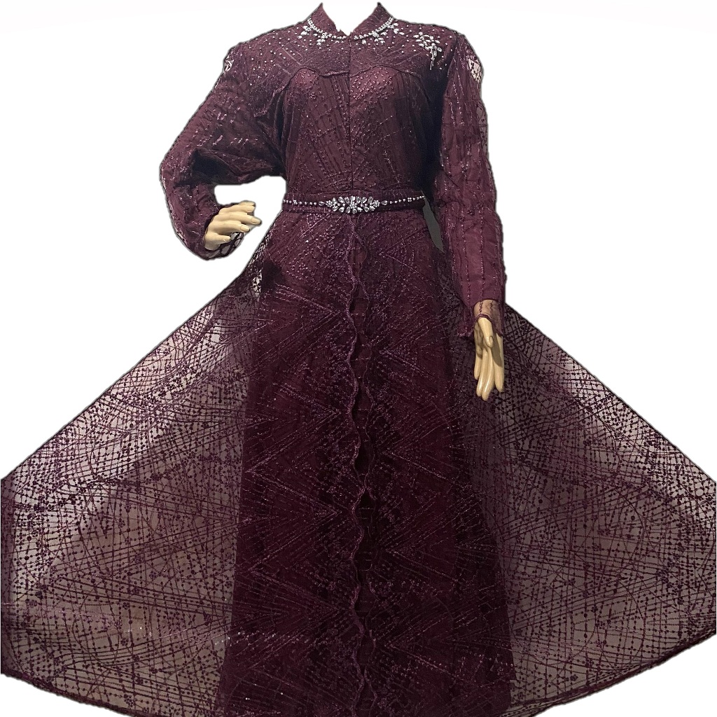 JUMBO & STANDART  DARA GAMIS Tille/GAUN MUSLIM WANITA/TILLE GAMIS PESTA/LD 110 - 130 CM PANJANG BAJU