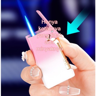 Pemantik Api Tiup Pengapian Tekan Saklar Mekanis Sisi Pemantik Tahan Angin Berbentuk Khusus Baru