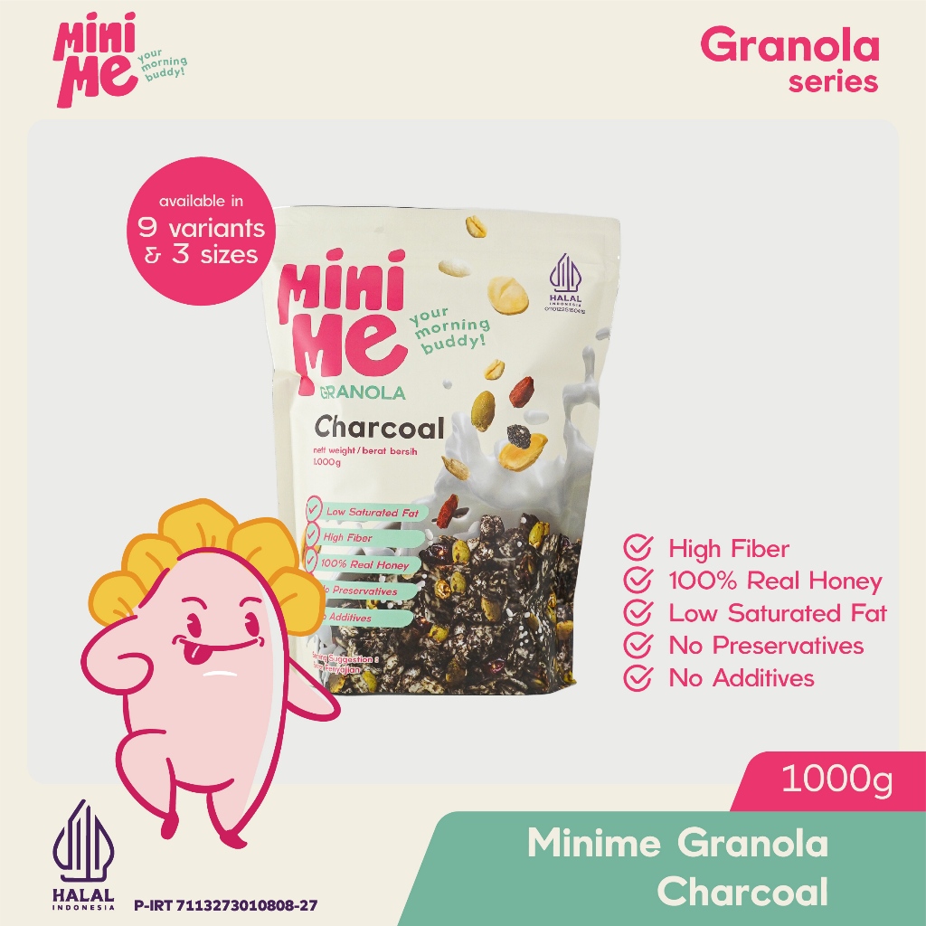 

MINIME Granola - Charcoal 1kg