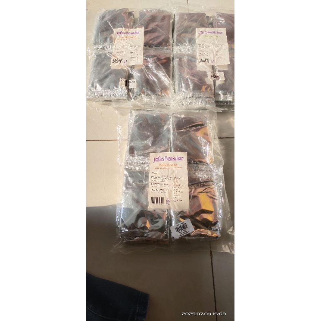 

JAFA POWDER GREEN TEA, VANILLA LATE DAN CHOCO KEMASAN 700 GRAM ISI 20 SACHET