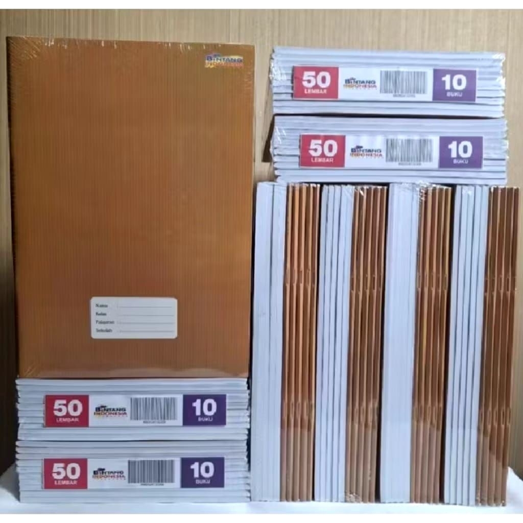 

Buku Tulis Cover Sampul Coklat 1 Pak @10 Buku