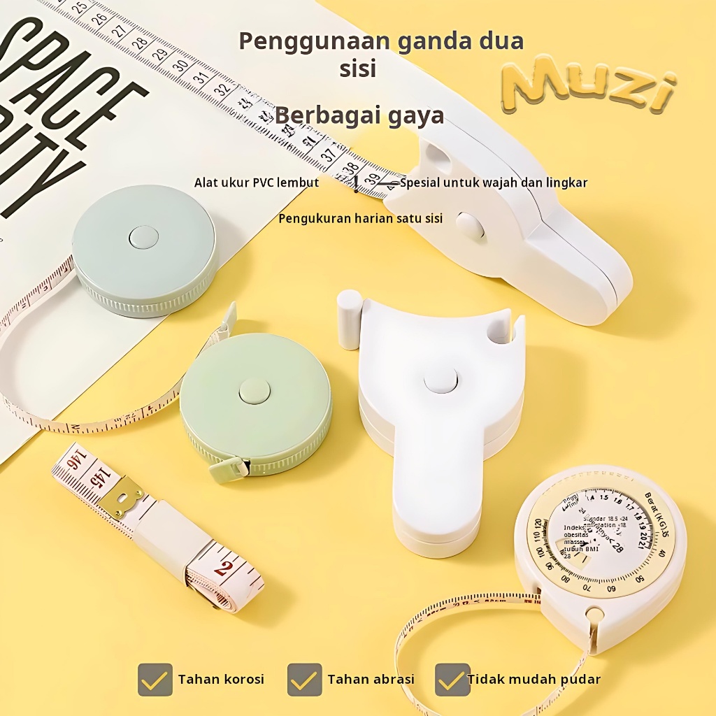 

Penggaris pengukur presisi otomatis, penggaris kebugaran, penggaris pinggang, lingkar lengan, lingkar dada, lingkar kaki, penggaris penyusutan otomatis