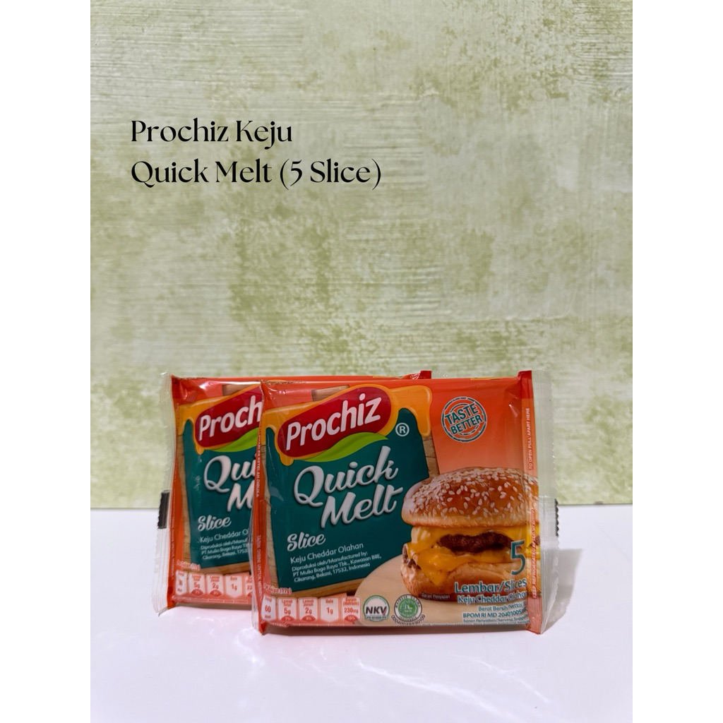 

Prochiz Keju Quick Melt (5 Slice/Pc)