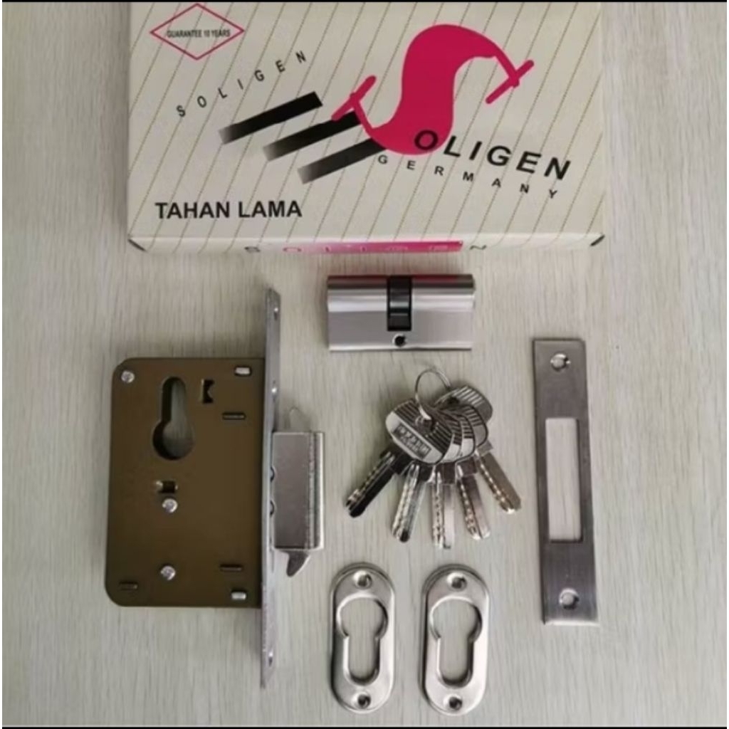 body kunci pintu dorong sliding soligen
