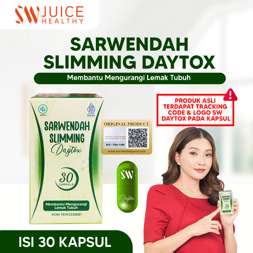 Sarwendah Juice (Daytox Isi 30) Sarwendah Slimming Daytox 1 Botol