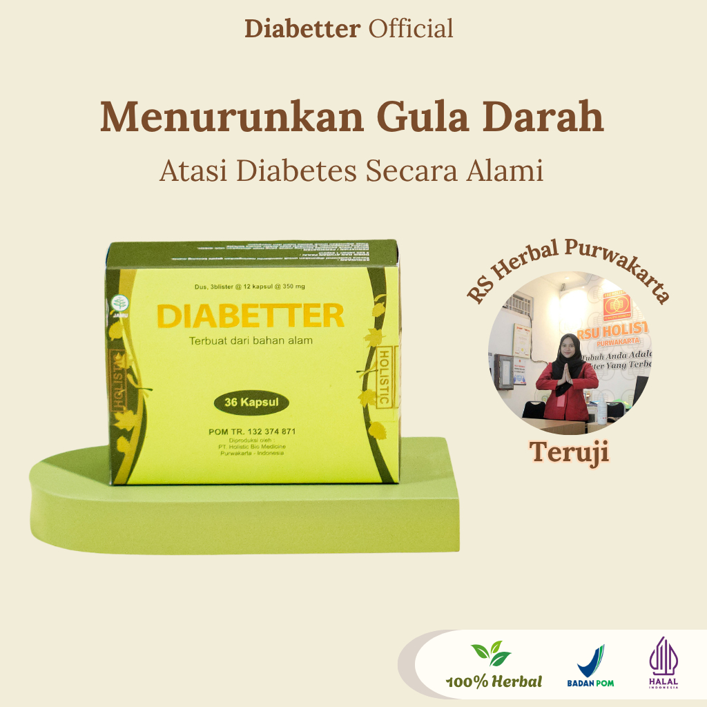 Diabetter-Obat Herbal Diabetes Membantu Turunkan Gula Darah | Teruji di RS Herbal