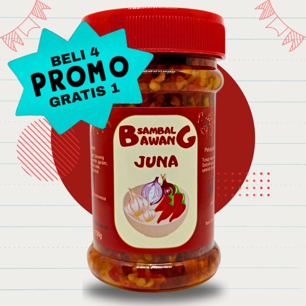 

BELI 4 GRATIS 1 - Sambal Juna Bawang - Sambel Jujur Enak